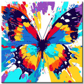Painting by Numbers Colorful Butterfly